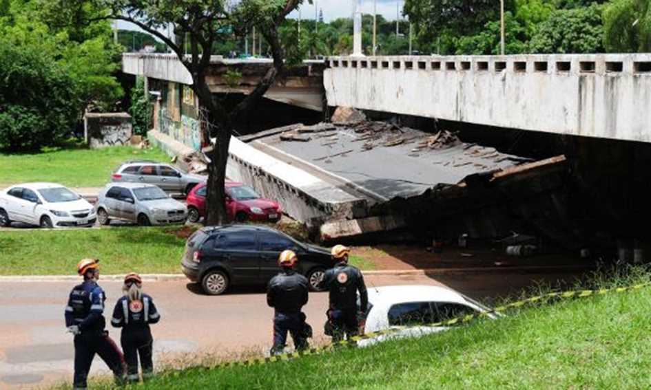 O alerta dado pelo viaduto do Eixão Sul