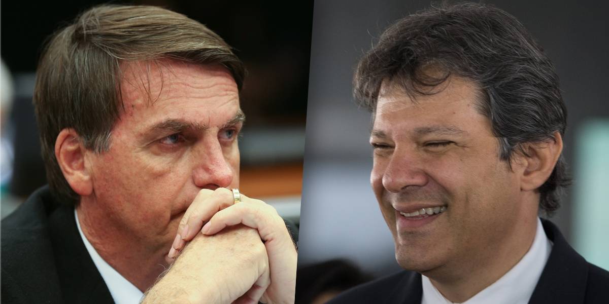 Pesquisas apontam segundo turno entre Jair Bolsonaro e Fernando Haddad