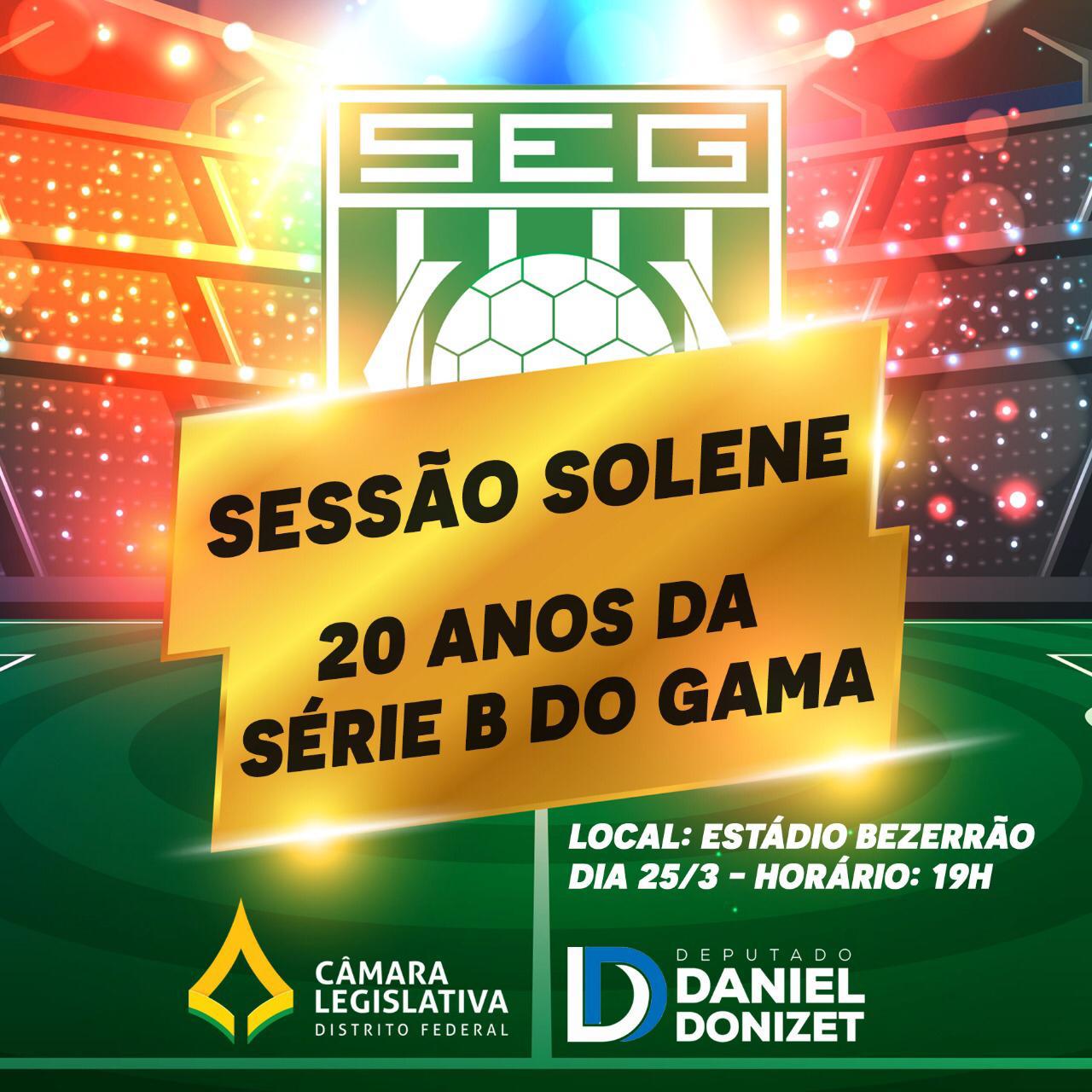 O título da série B de 1998 do Gama será celebrado pela CLDF