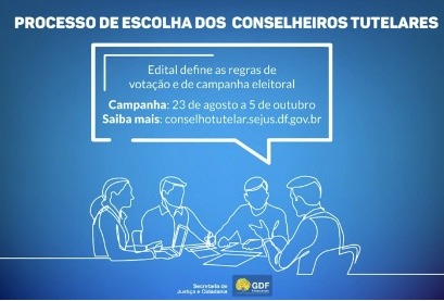 GDF divulga as regras de votação e campanha eleitoral para conselheiros tutelares