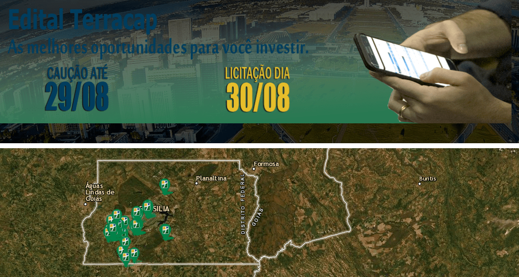 Terracap lança edital com mais de cem terrenos