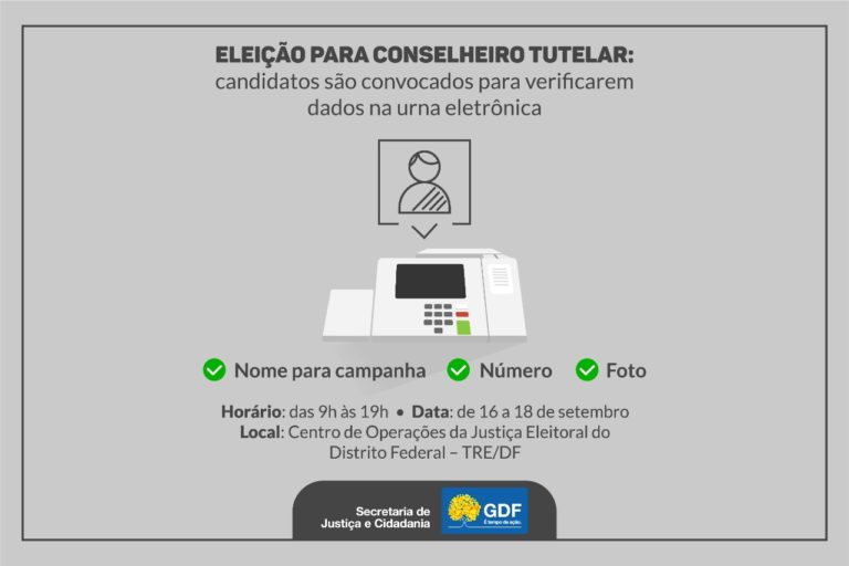 Candidatos a conselheiro tutelar devem atualizar dados