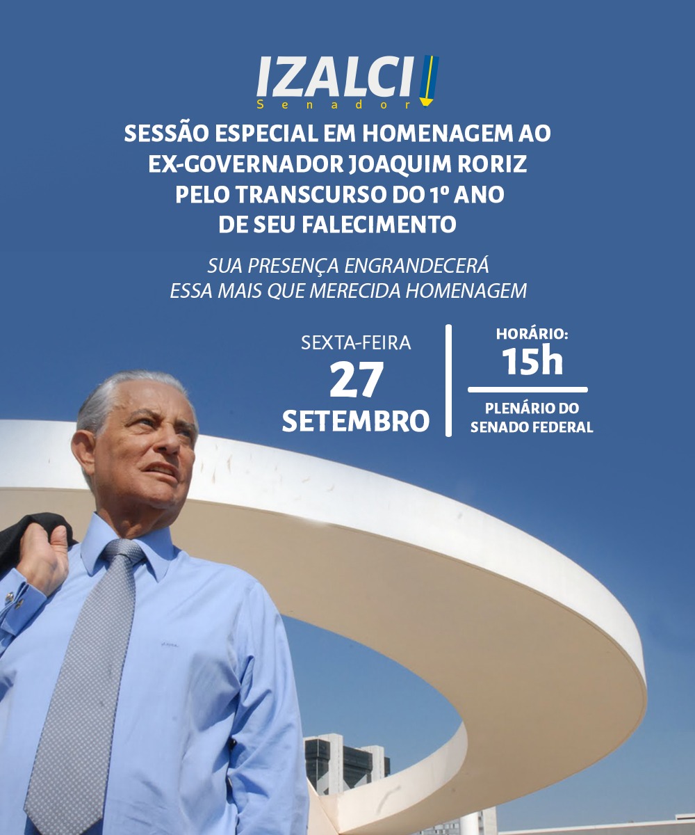 1 ANO SEM RORIZ | Senado presta homenagem à Joaquim Roriz