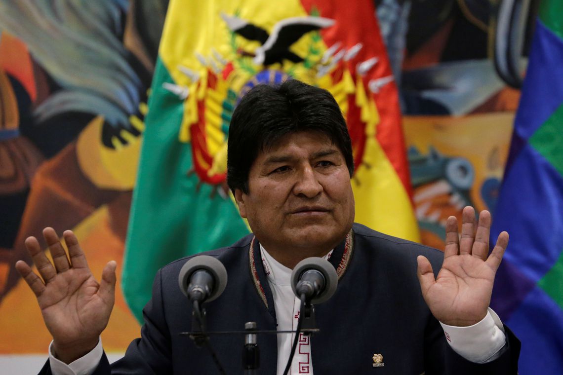 AMÉRICA DO SUL | Com 99,99% das urnas apuradas, Evo Morales comemora vitória na Bolívia