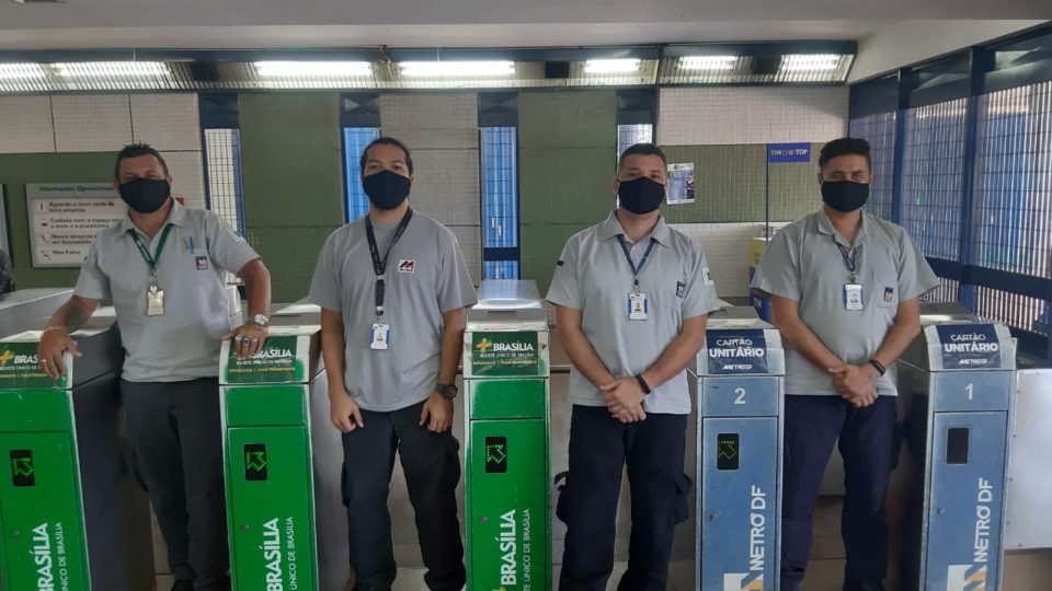 USO OBRIGATÓRIO | Metrô-DF vai exigir que usuários utilizem máscaras para acessar estações e vagões a partir de quinta (30)