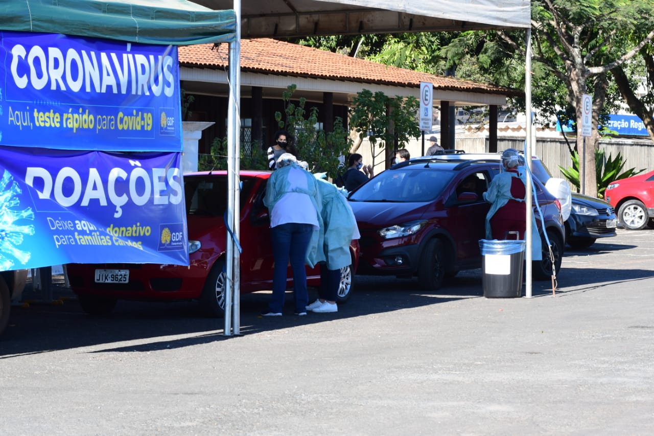 PONTO DE TESTAGEM EM MASSA | População de Samambaia já pode realizar o teste para diagnosticar a Covid-19