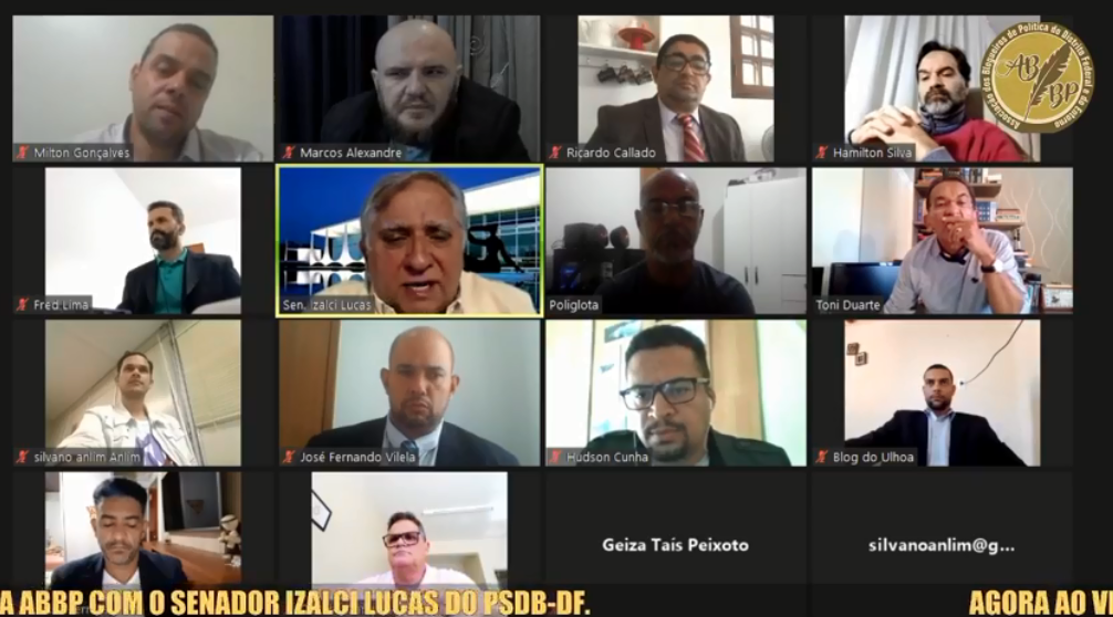 SALA DE IMPRENSA | Izalci Lucas fala de sua atuação no Senado e seus planos para o futuro aos jornalistas e blogueiros da ABBP