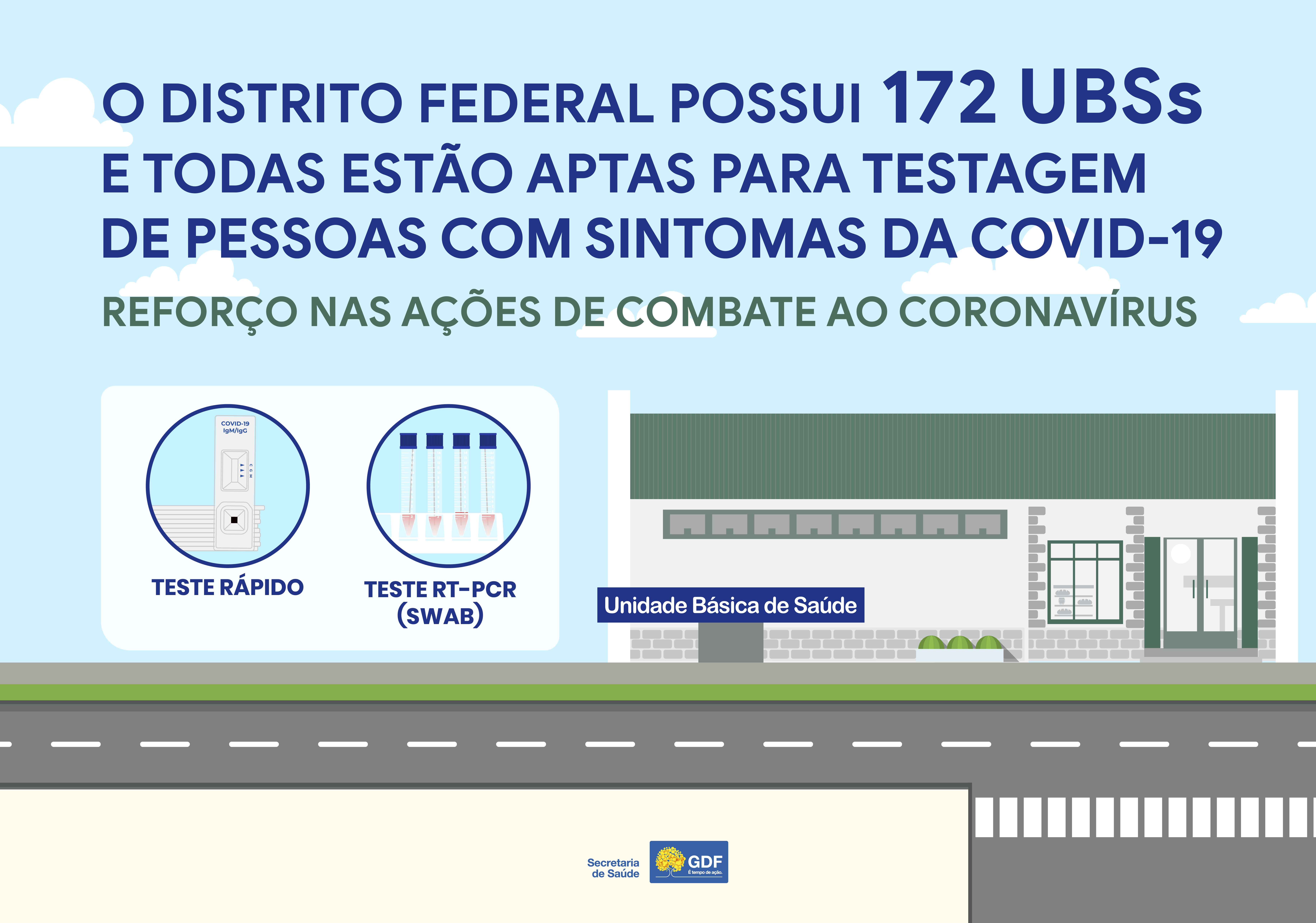 ATENDIMENTO AMPLIADO | Todas as UBSs passarão a fazer teste para covid-19 a partir desta segunda (29)