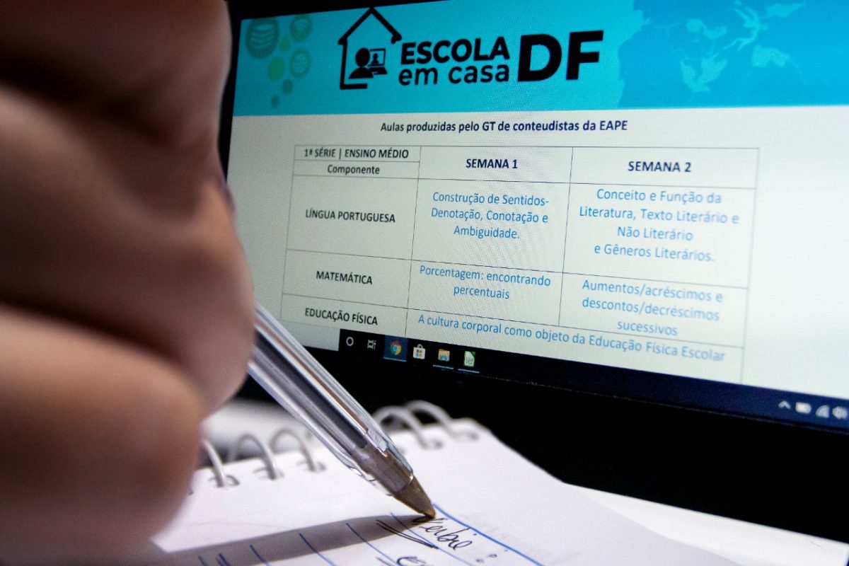 CONTAGEM REGRESSIVA | Estudantes da rede pública do DF passarão por ambientação ao ensino virtual a partir da próxima segunda (22)