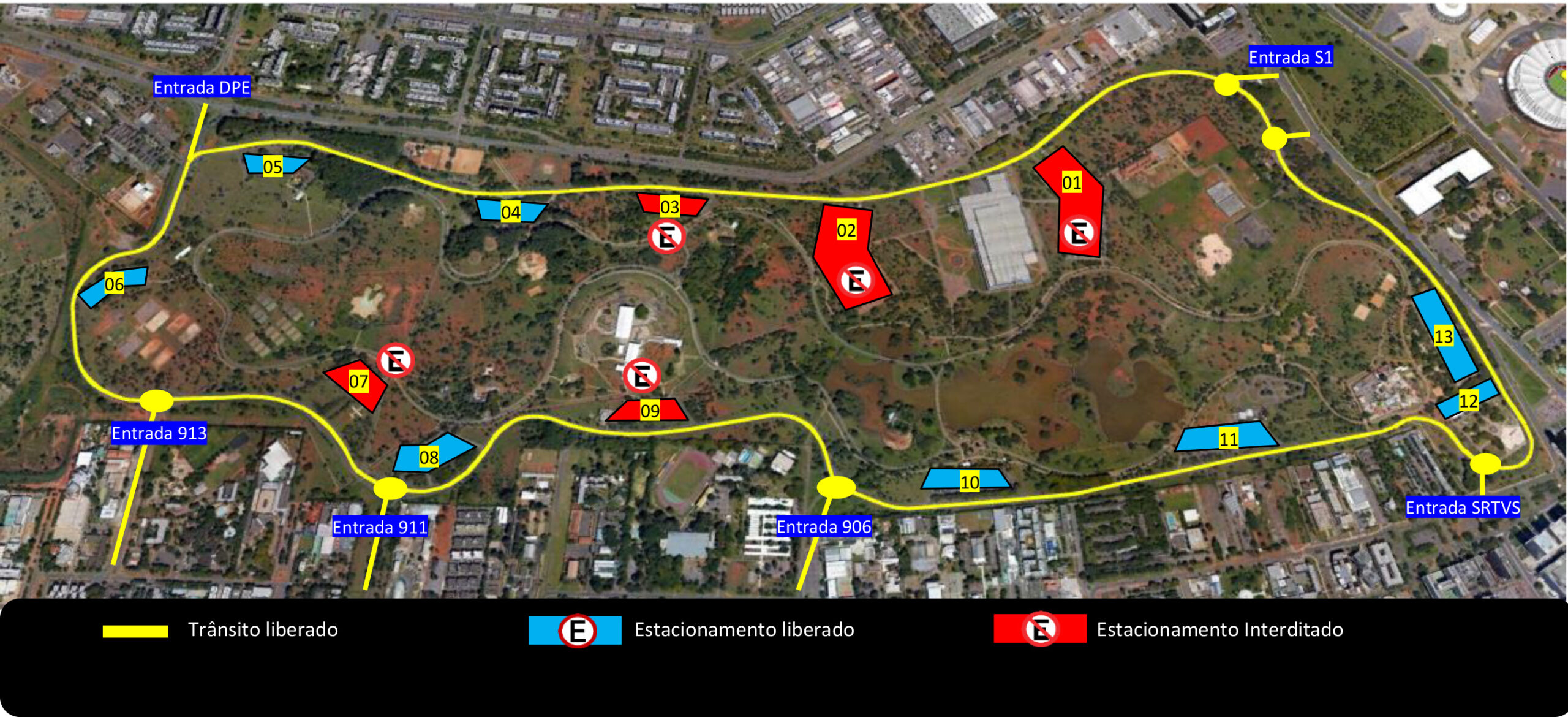 DETRAN-DF LIBEROU | Veículos voltam a circular pelo Parque da Cidade