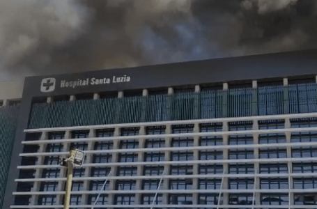 ASSISTA O VÍDEO | Incêndio no Hospital Santa Luzia fez pacientes serem retirados