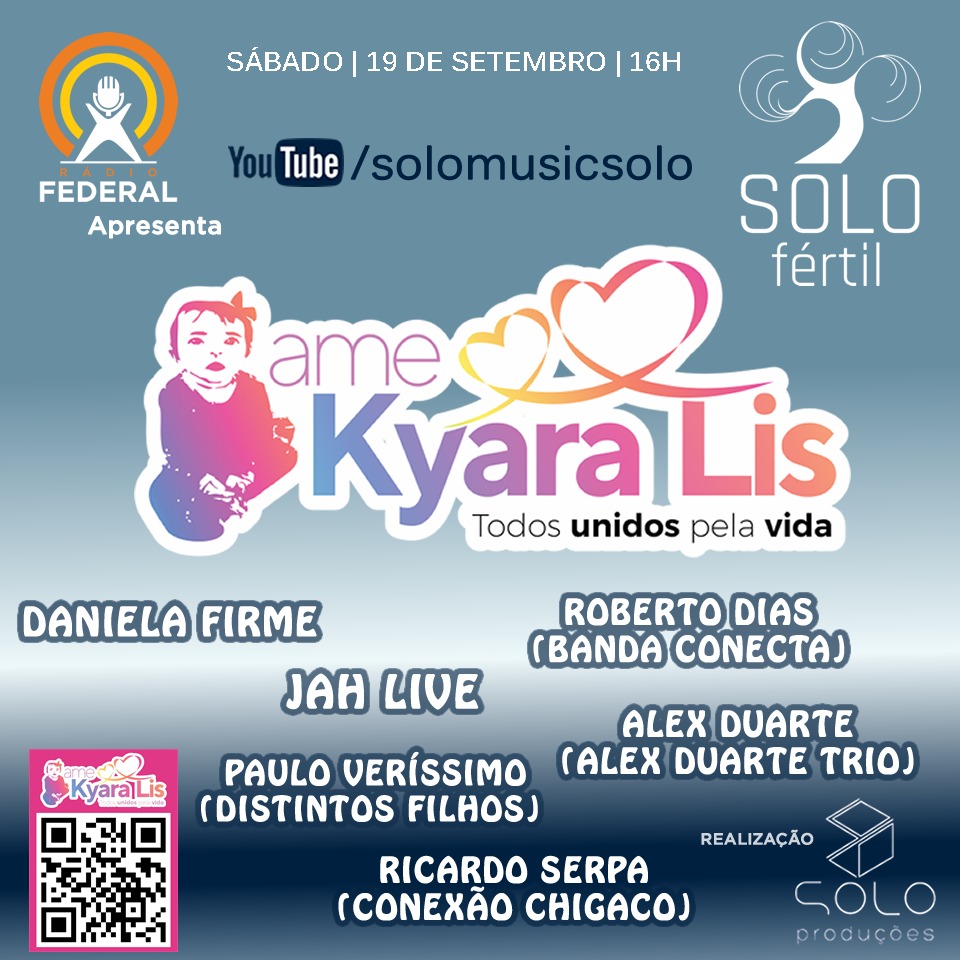 AJUDE A KYARA | Live reúne artistas em prol de arrecadar recursos para comprar medicamento