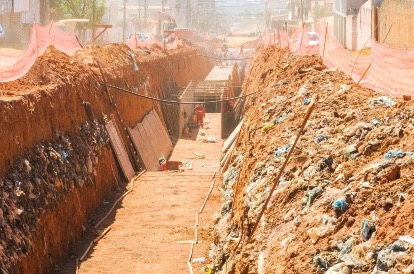 GALERIAS PLUVIAIS | Obras em Vicente Pires chega a 90% de execução