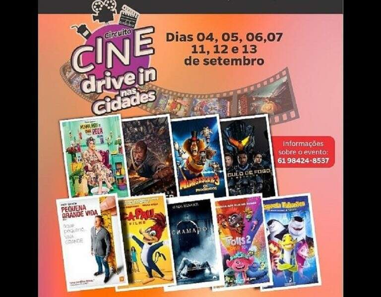 DRIVE IN NAS CIDADES | Mostra de filmes tem programação voltada para crianças e adultos a partir de sexta (04)
