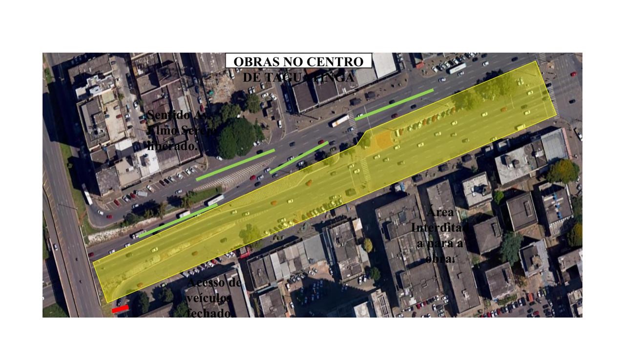 A PARTIR DESTE SÁBADO (17) | Centro de Taguatinga terá novo bloqueio