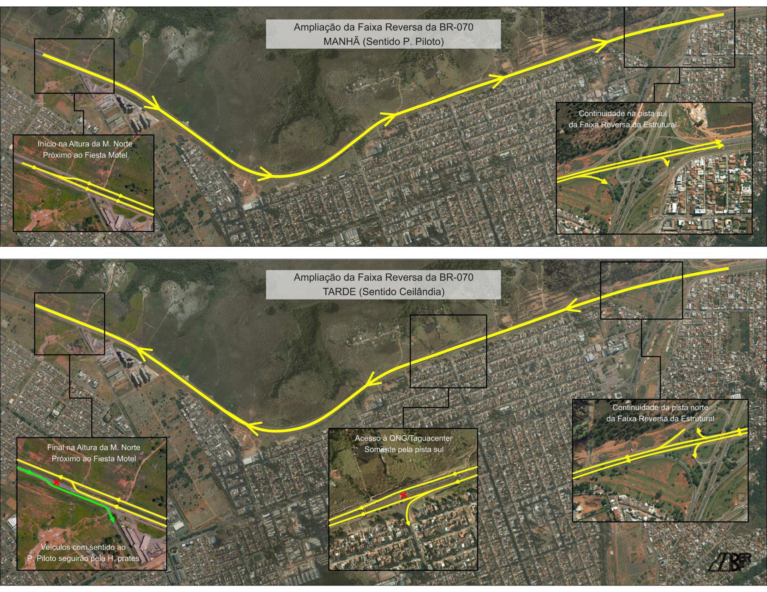 BR-070 | Rodovia terá pistas em sentido único nos horários de pico a partir de terça (20)