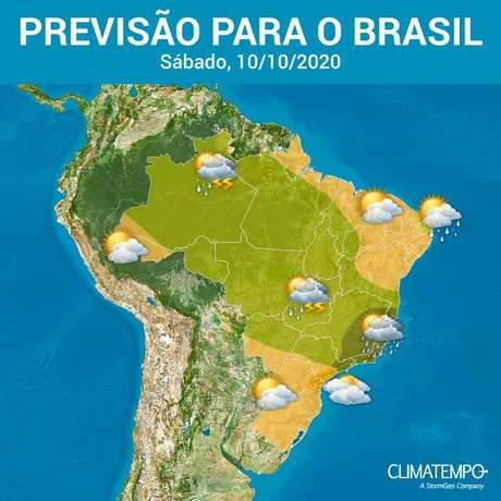 BAIXANDO A TEMPERATURA | Chuva deve cair no fim de semana no Centro-Oeste e Sudeste