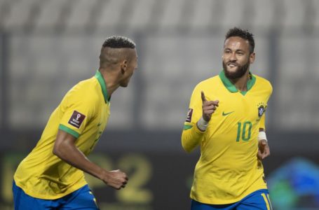 NOITE DE NEY-TRICK | Brasil ganha de virada do Peru com três gols do atacante do PSG