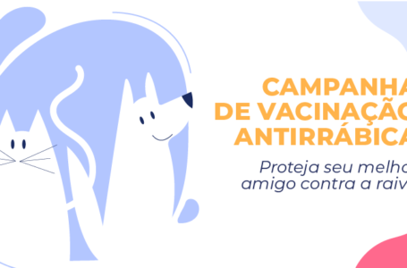 VACINE SEU BICHINHO | 1ª etapa da campanha de vacinação antirrábica começa neste sábado (03)
