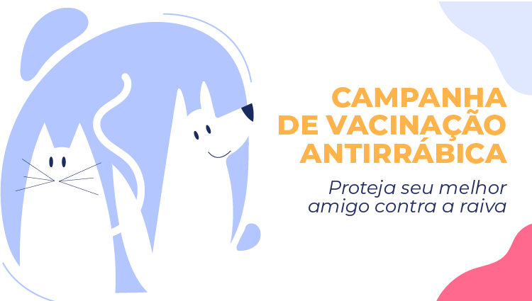 VACINE SEU BICHINHO | 1ª etapa da campanha de vacinação antirrábica começa neste sábado (03)