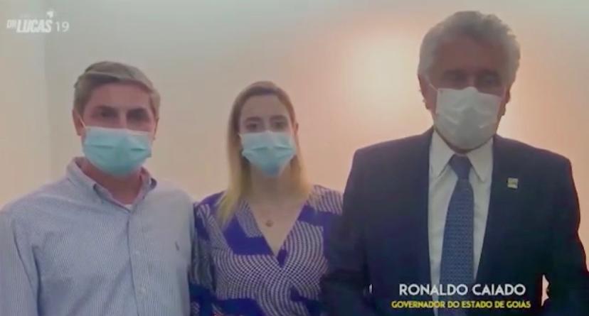 ÁGUAS LINDAS DE GOIÁS | Caiado não reconhece candidato do DEM e declara apoio ao Dr. Lucas da Santa Mônica