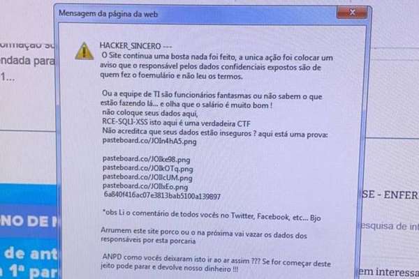INVASÃO NO SITE DO MS | Hacker sincero zomba de falhas na segurança da rede do governo e ameaça revelar nomes dos responsáveis