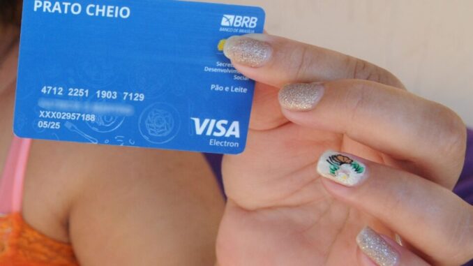 PRATO CHEIO | GDF libera créditos no cartão do programa nesta quinta (4)
