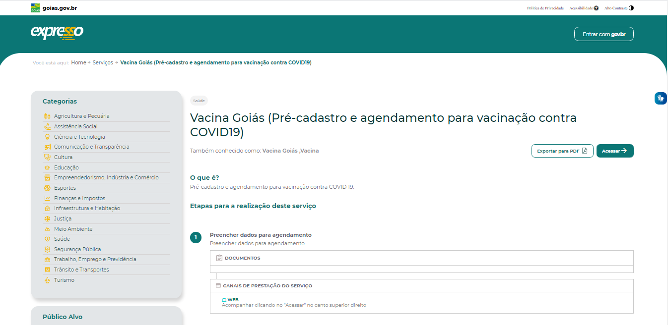 “VACINA GOIÁS” | Governo Caiado lança plataforma virtual para pré-cadastro e agendamento para vacinação contra Covid-19