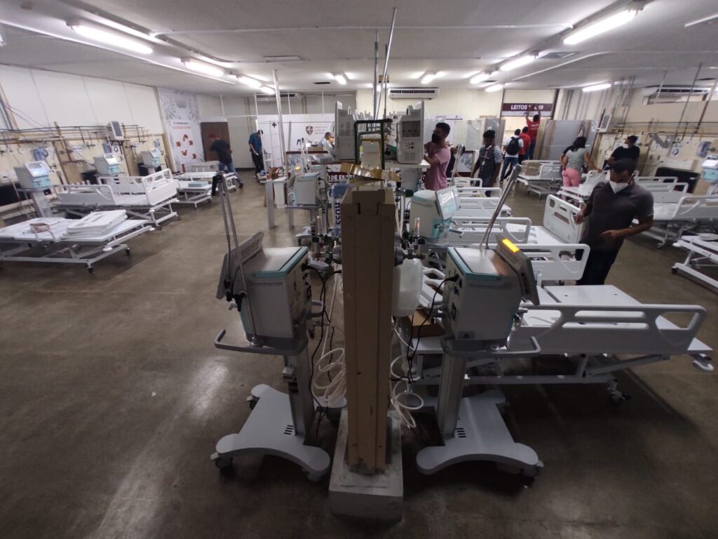 REFORÇO NO ATENDIMENTO | Hospital de Base começou a instalar novos leitos de UTI para Covid-19