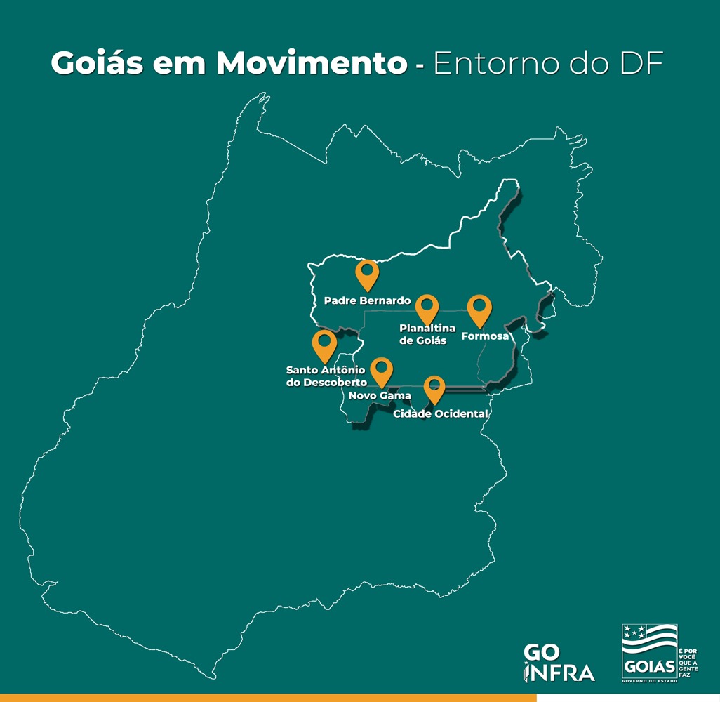 GOIÁS EM MOVIMENTO | Governo Caiado lança pacote de obras para reformar sete rodovias da região do Entorno