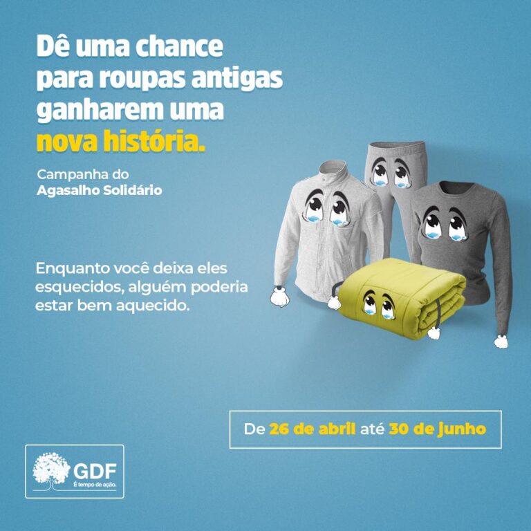 AGASALHO SOLIDÁRIO | GDF dá início a campanha de arrecadação de doações para ajudar quem mais precisa