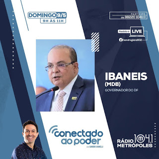 CONECTADO AO PODER | Ibaneis Rocha é o entrevistado do programa neste domingo (9)