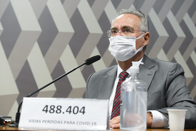 CPI DA COVID | Renan Calheiros provoca Bolsonaro por procurar antecipar entrega de vacinas da Pfizer