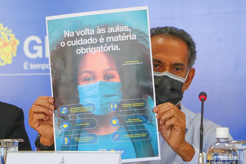 VOLTA ÀS AULAS | GDF lança campanha educativa de combate à covid-19