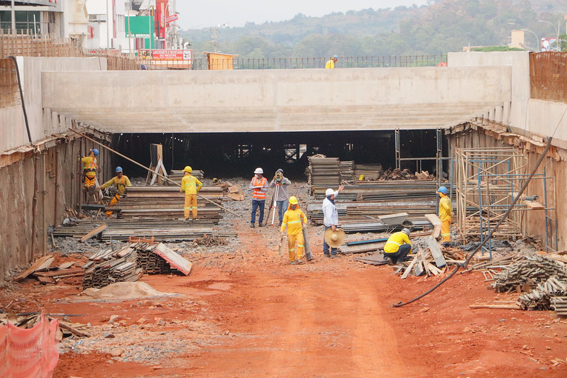 CONTINUA AVANÇANDO | Obras do Túnel de Taguatinga chega a 53% de execução