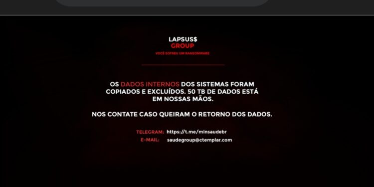 ATAQUE CIBERNÉTICO | Hackers invadem sites do Ministério da Saúde, roubam dados e exigem resgate