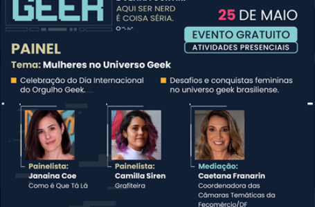 COM INSCRIÇÕES ATÉ DIA 23 | Sesc-DF realiza Semana Internacional do Orgulho Geek de 25 a 28 de maio na unidade do Gama