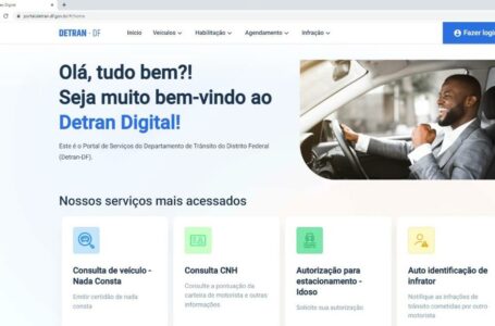 MUDANÇA NO LAYOUT | Detran-DF lança novo portal de serviços