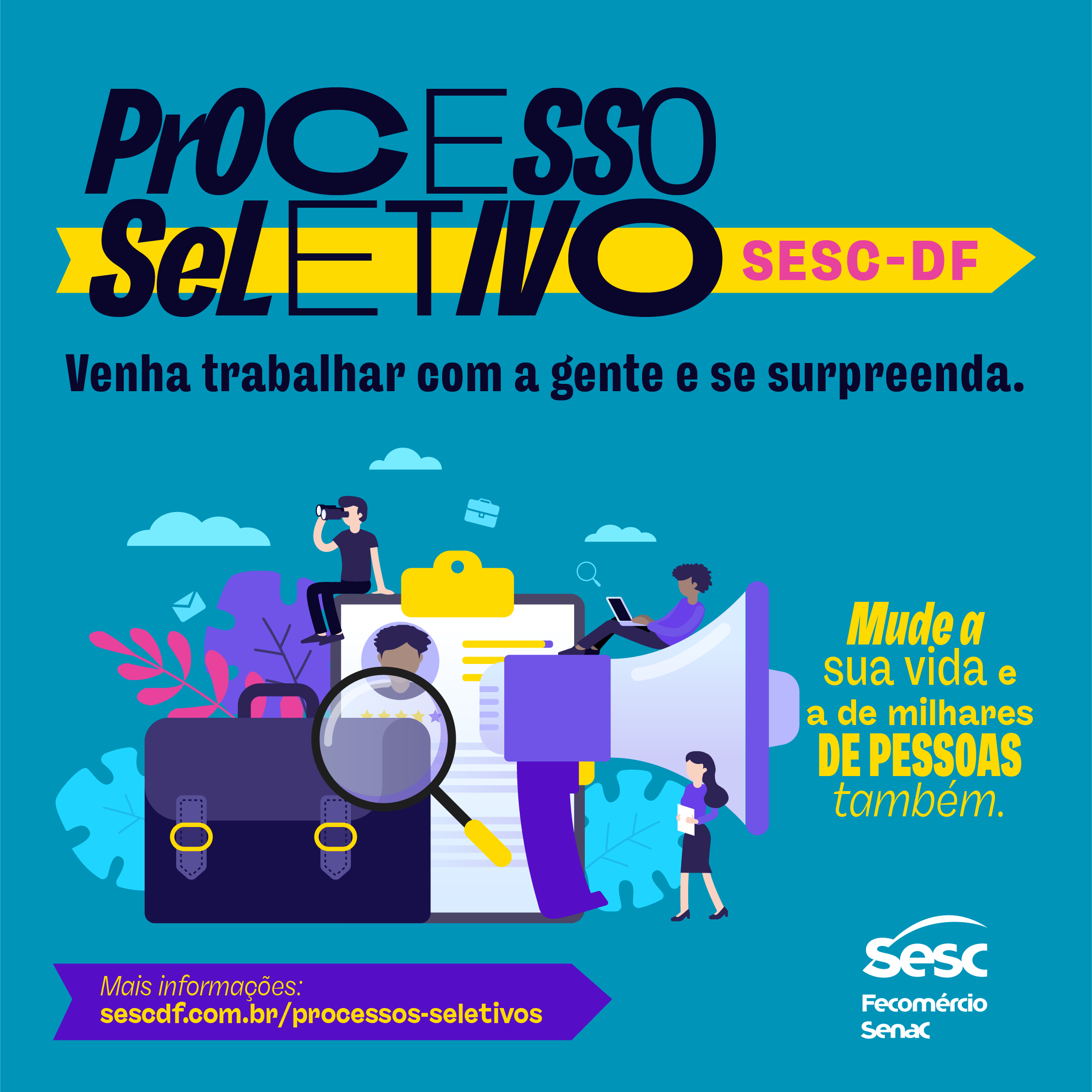 VAGAS DE EMPREGO | Sesc-DF abre processo seletivo para contratar monitores escolar