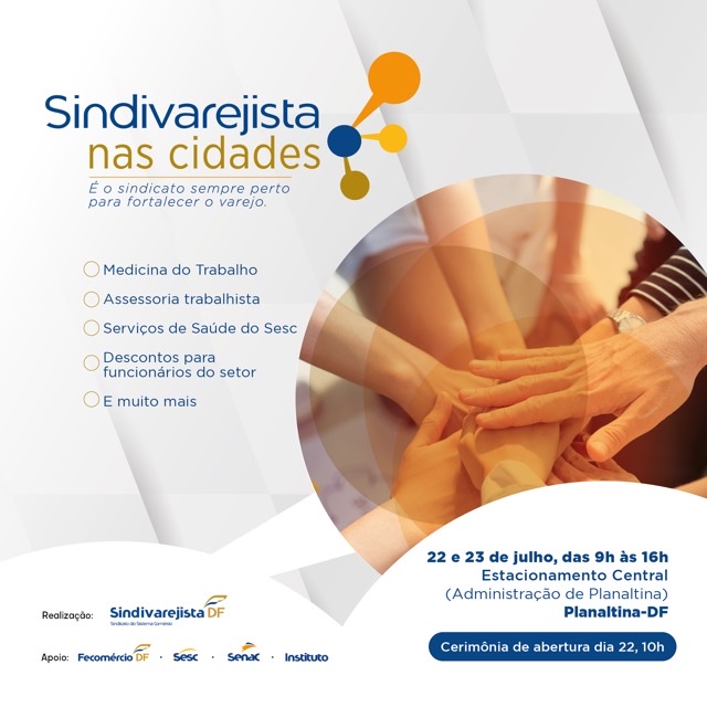 COM APOIO DO SESC-DF | Sindivarejista vai oferecer serviços gratuitos para a população de Planaltina