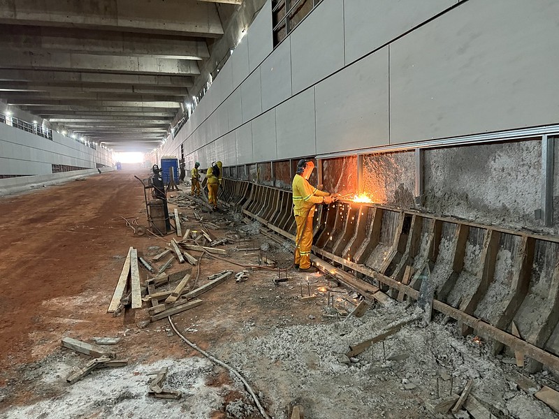 TÚNEL DE TAGUATINGA | Obras avançam e trânsito no viaduto da Samdu foi liberado nesta segunda (1º)