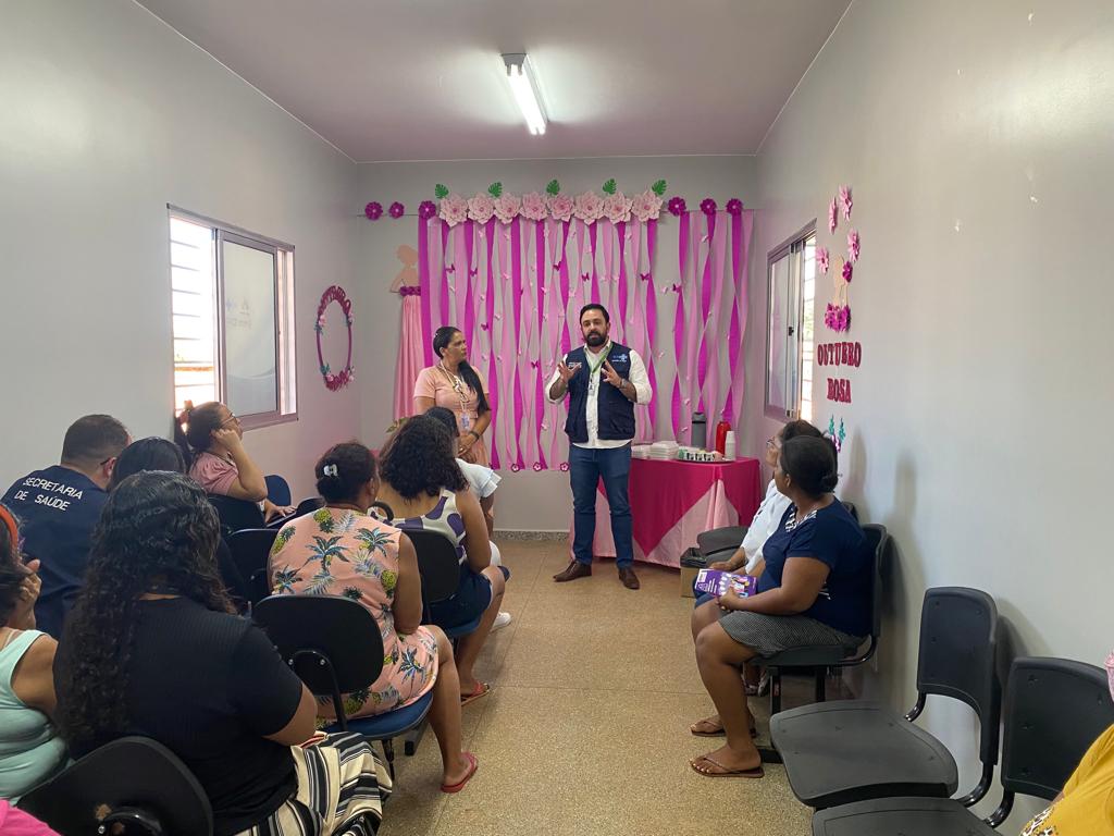 OUTUBRO ROSA | Prefeitura de Águas Lindas promove palestras de conscientização contra o câncer de mama e violência doméstica nas UBSs da cidade