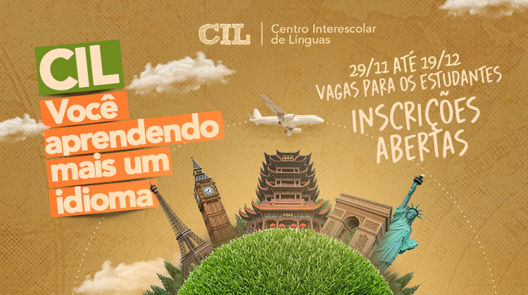 MATRÍCULAS ABERTAS | Inscrições para vagas nos CILs começam nesta terça (29)