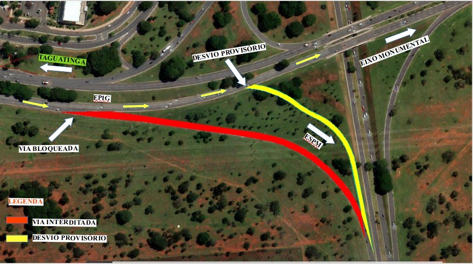 MUDANÇA NO TRÂNSITO | EPIG terá via interditada a partir de sexta (13)
