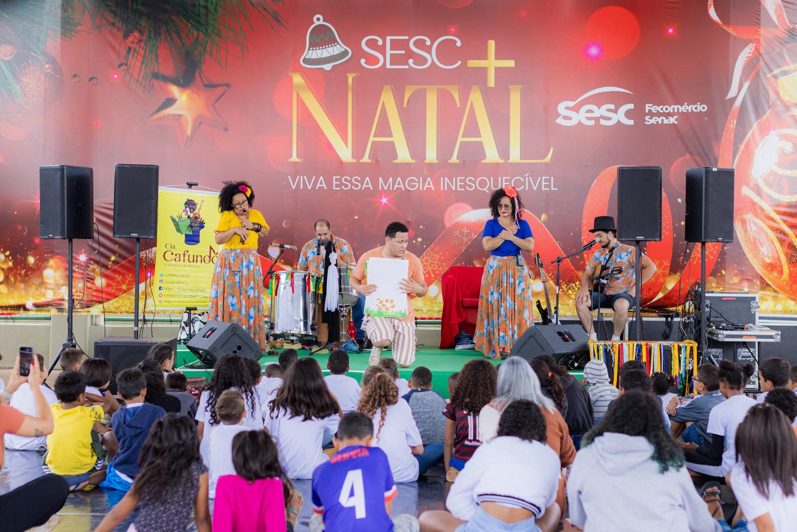 SESC + NATAL | Crianças de Brazlândia participam de evento natalino especial