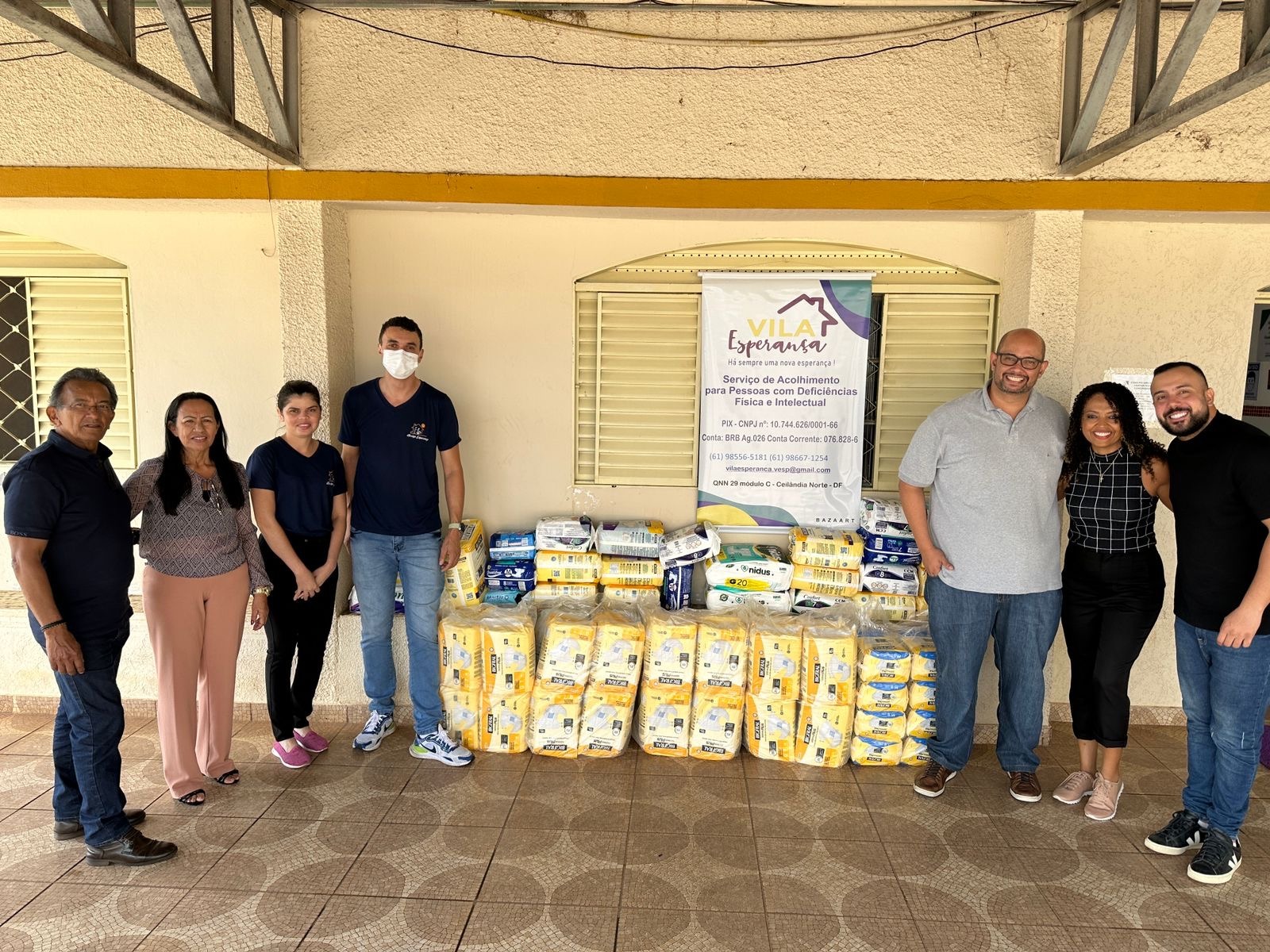 AÇÃO SOCIAL | ABBP doa fraldas geriátricas para Abrigo dos Excepcionais de Ceilândia