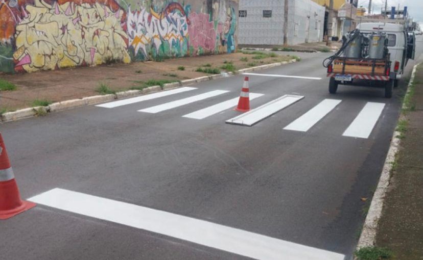 ORGULHO DO BRASILIENSE | Dezenas de faixas de pedestres são revitalizadas pelo Detran-DF