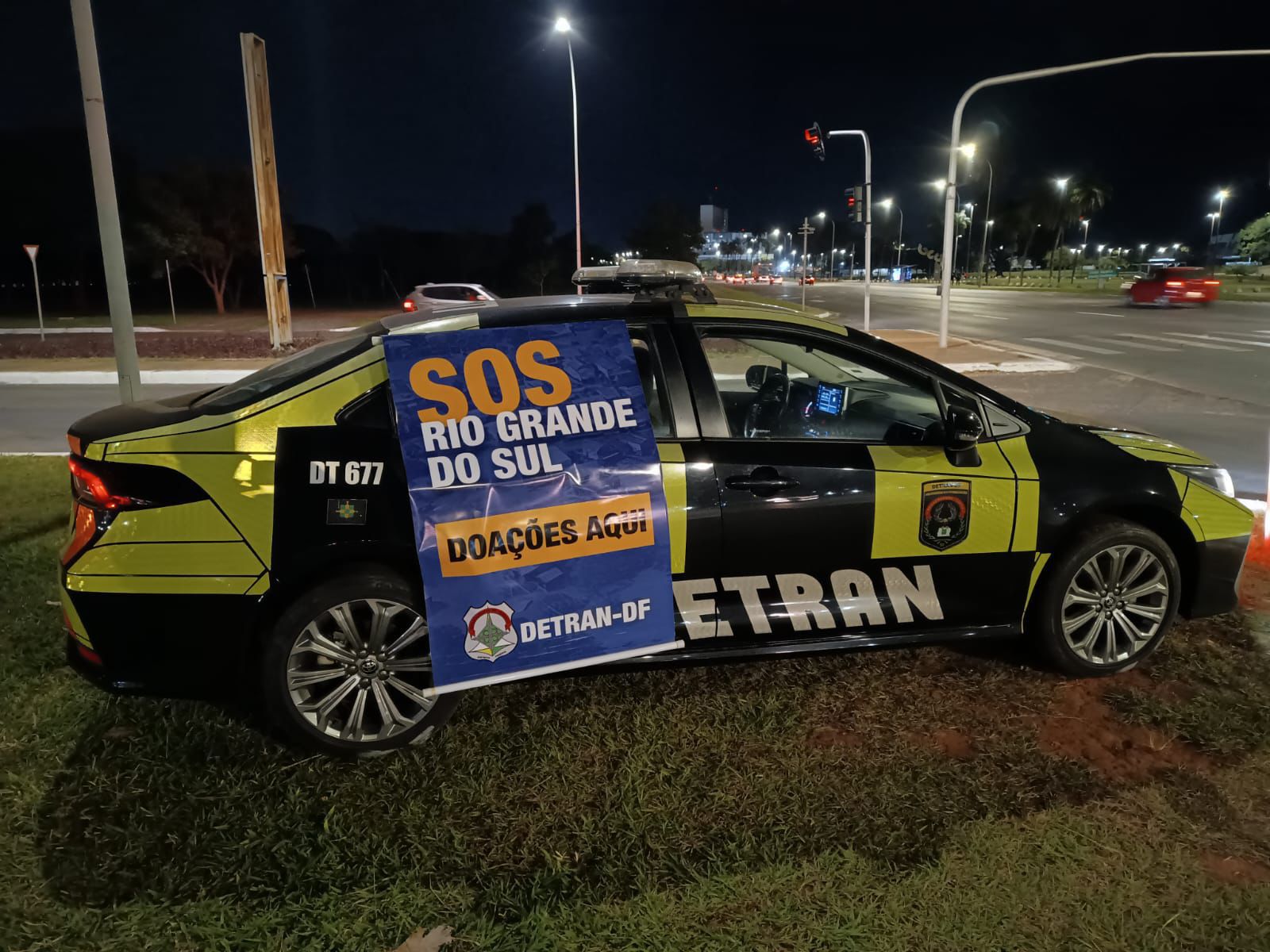 AJUDA PARA A POPULAÇÃO GAÚCHA | Viaturas do Detran vão receber doações em pontos estratégicos do DF