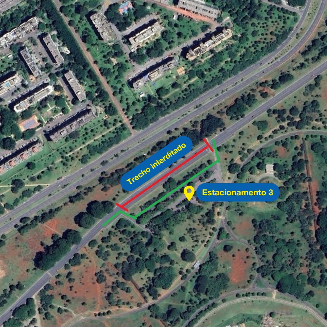 ATENÇÃO, MOTORISTA! | Parque da Cidade terá trânsito alterado a partir de quinta (11) para construção de novo acesso