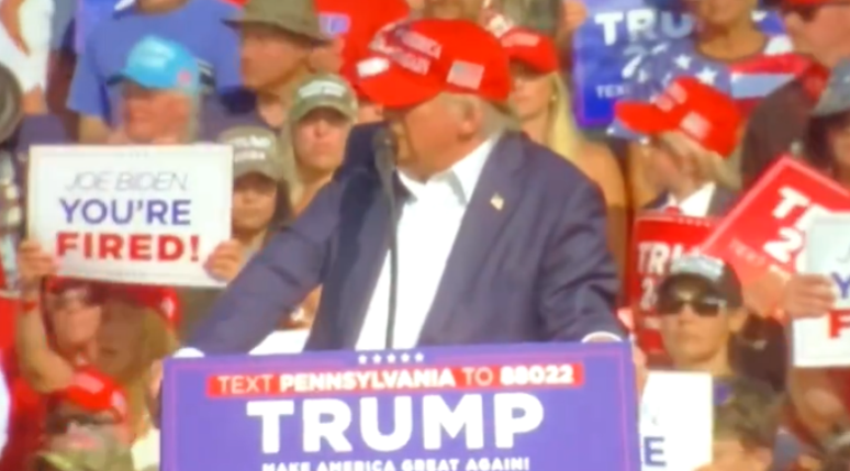 APÓS SONS DE TIROS | Donald Trump é retirado às pressas de comício pelo serviço secreto na Pensilvânia